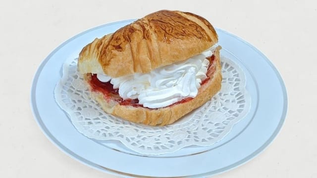 Jelly Whipped Cream Croissant.